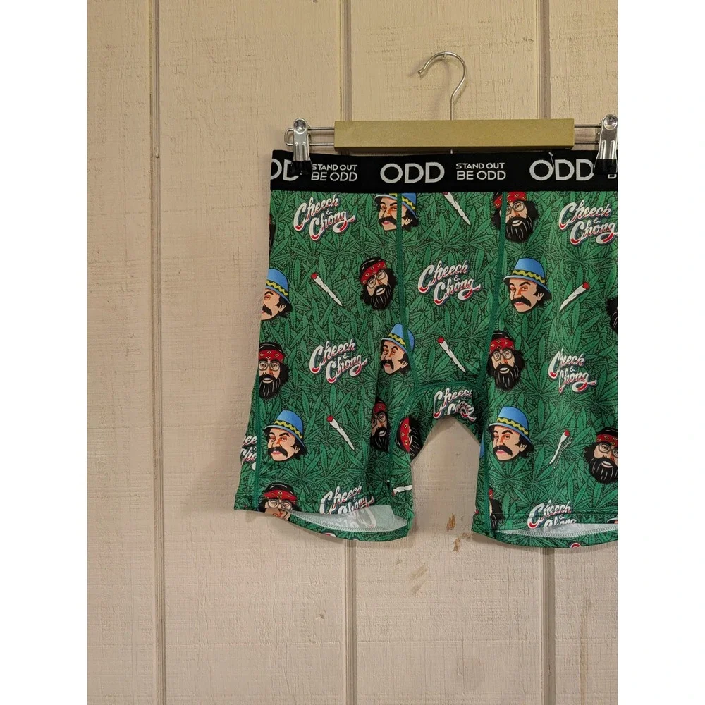 2pk ODD Sox Boxer Briefs Mens Large Cheech & Chong Top Ramen Novelty Underwear L